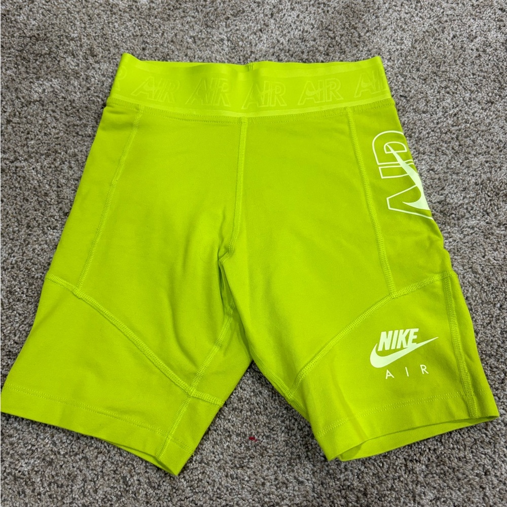 Nike Neon Yellow-Green Compression Shorts
